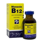 MONOVIN B12 VITAMINA B12 BOVINO INJETÁVEL 20ML BRAVET