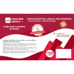ABAIXADOR LINGUA EM MADEIRA C/100UN MAGAZINE MÉDICA