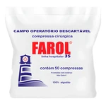 COMPRESSA CAMPO OPERATÓRIO RX 45CMX50CM 50UN 35G FAROL