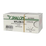 FIO SUTURA NYLON PRETO CUTICULAR TAM 0 45CM C/24UN SHALON (0-45CM-AG3/8CIR.TRG2.0)