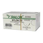FIO SUTURA NYLON PRETO CUTICULAR TAM 2-0 45CM C/24UN SHALON (2-0-45CM-AG1/2CIR.TRG3.0)
