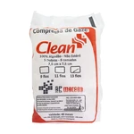 COMPRESSA DE GAZE 7,5X7,5CM 140G CLEAN (13-FIOS)