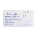 FIO SUTURA POLIGLACTINA 910 APARELHO DIGESTIVO SHALON (2-0-70CM-AG3/8CIR.CIL3.0)