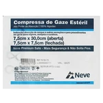 COMPRESSA DE GAZE 13 FIOS EST 7,5X7,5 SAFE C/05UN NEVE